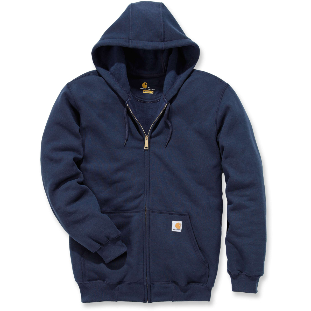 Loose fit midweight sweatshirt med fuld lynlås