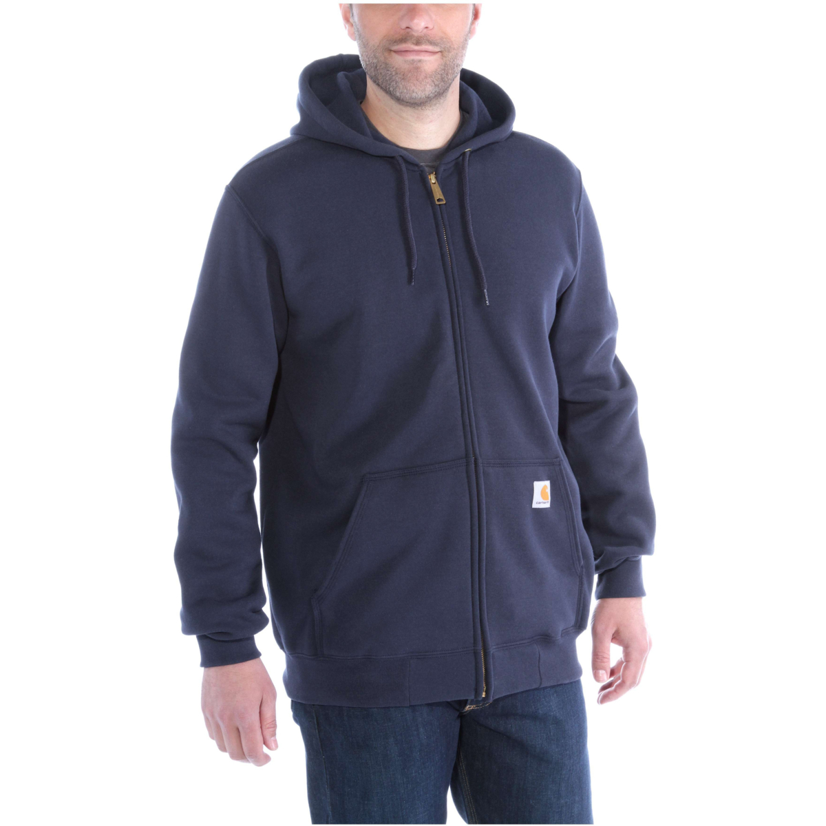 Loose fit midweight sweatshirt med fuld lynlås