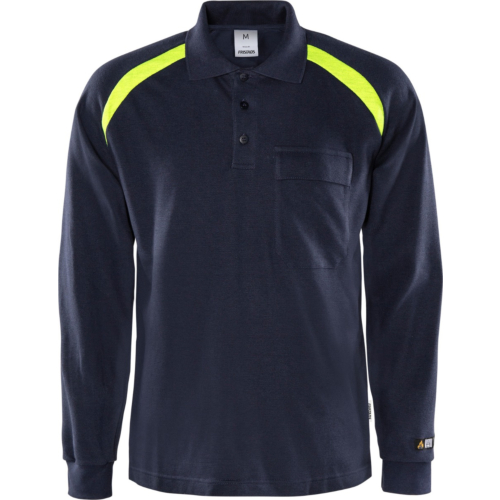 Flamestat langærmet Poloshirt 784