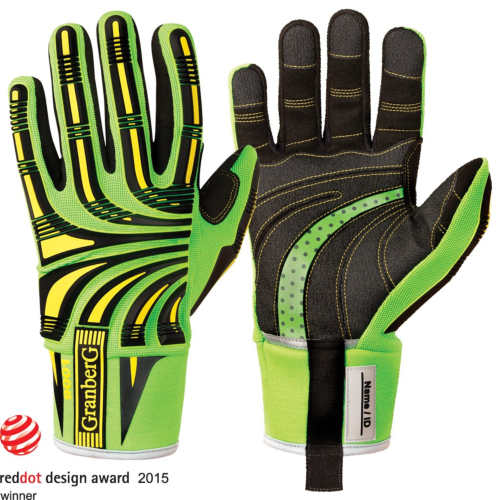 Skærbestandige handsker med slagbeskyttelse, 6 par