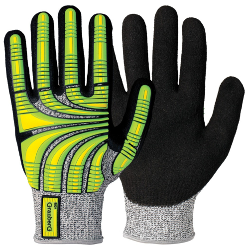 Skærbestandige, slagfaste Hi-Viz™ beskyttelseshandsker, 6 par