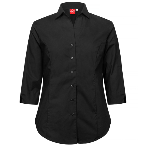 Stretchskjorte, 3/4 ærmer (dame)