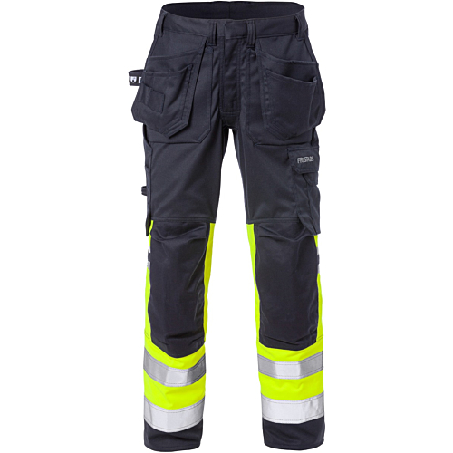 Flamestat Hi Vis håndværker stretchbukser kl.1 2171 dame