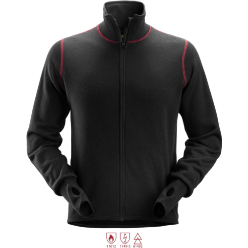 Flammehæmmende jakke i uldfrotté