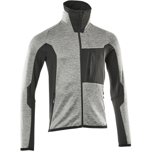 Fleecetrøje med lynlås