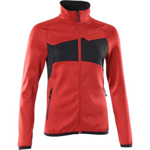 Fleecetrøje med lynlås