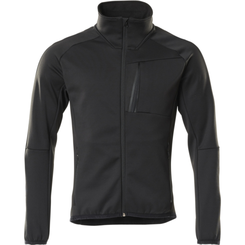 Fleecetrøje med lynlås