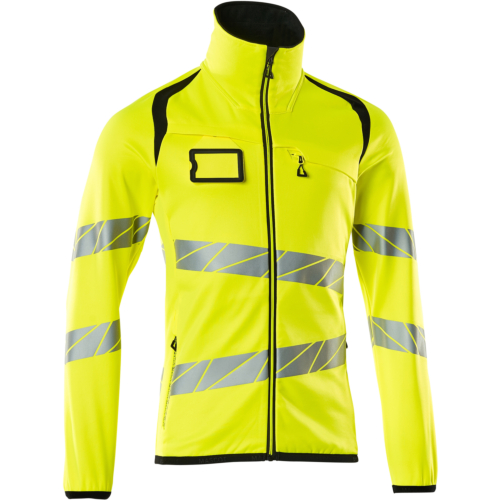 Fleecetrøje med lynlås