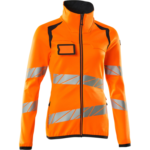 Fleecetrøje med lynlås