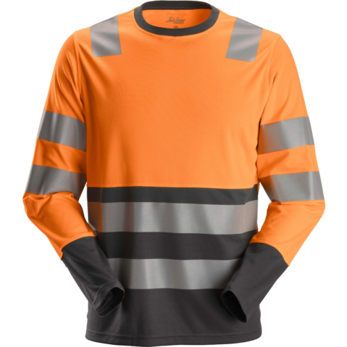 High-Vis langærmet T-shirt, klasse 2