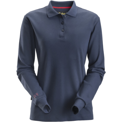 Flammehæmmende dame poloshirt langærmet