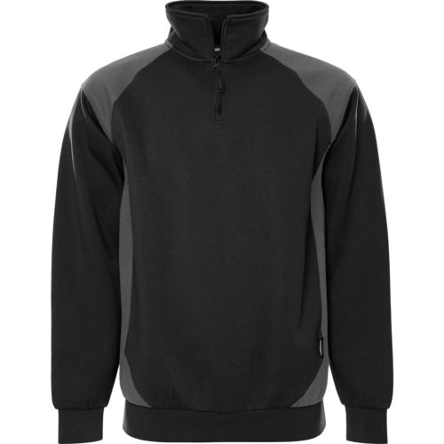 Sweatshirt med halv lynlås 7048 GSM