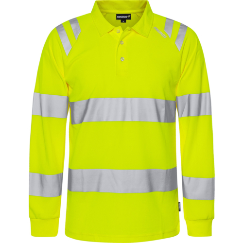 High vis langærmet poloshirt klasse 3 7864 GPST