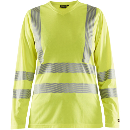 Dame High Vis T-shirt Lang Ærme