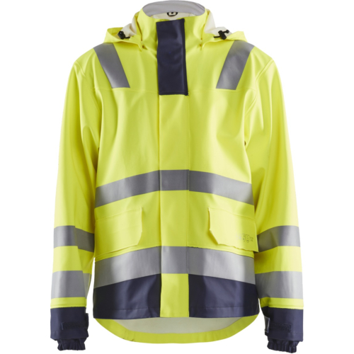 Flammehæmmende regnfrakke niveau 2