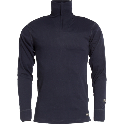 Brandhæmmende rullekrave, kort lynlås