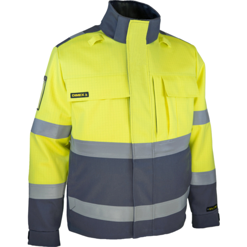 6444 Multifarvet vinterjakke