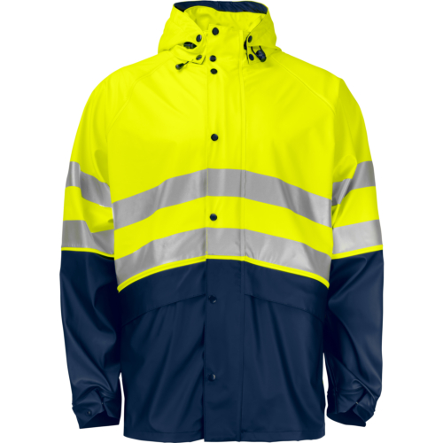 6431 Regnjakke Kort En Iso 20471 Klasse 3/2