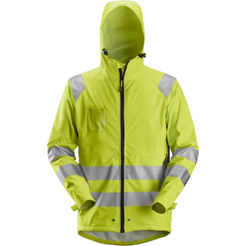 High-Vis PU regnjakke, klasse 3