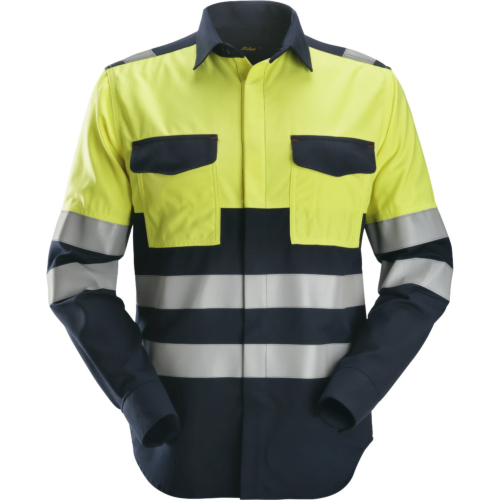 Flammehæmmende High-Vis langærmet svejseskjorte, klasse 1