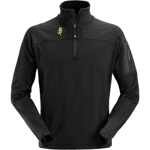 Body Mapping Microfleece pullover med kort lynlås