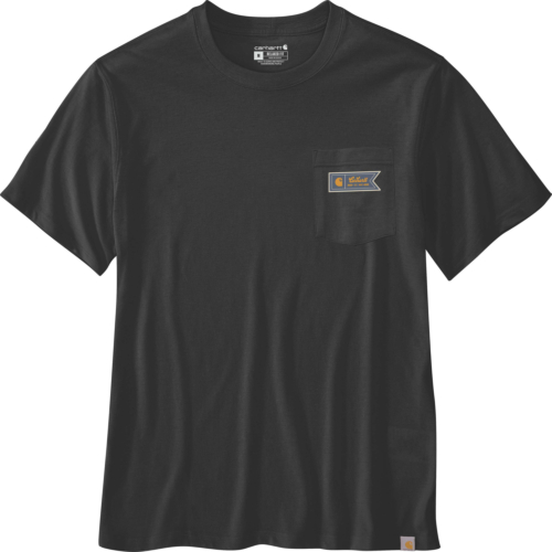 Relaxed Fit Lightweight Short-Sleeve Pocket Script Graphic T-Shirt